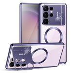 Custodia magnetica per telefono MagSafe su un lato con supporto per aromaterapia, For Samsung Galaxy S26 Ultra 5G, For Samsung Galaxy S25 Ultra 5G, For Samsung Galaxy S24 Ultra 5G, For Samsung Galaxy S23 Ultra 5G, For Samsung Galaxy S22 Ultra 5G       ...
