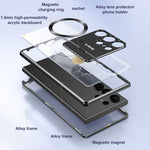 Custodia magnetica per telefono MagSafe su un lato con supporto per aromaterapia, For Samsung Galaxy S26 Ultra 5G, For Samsung Galaxy S25 Ultra 5G, For Samsung Galaxy S24 Ultra 5G, For Samsung Galaxy S23 Ultra 5G, For Samsung Galaxy S22 Ultra 5G       ...