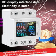 KWS-302WF Misuratore di tensione e corrente con display digitale CA multifunzionale da 170-270 V, KWS-302WF