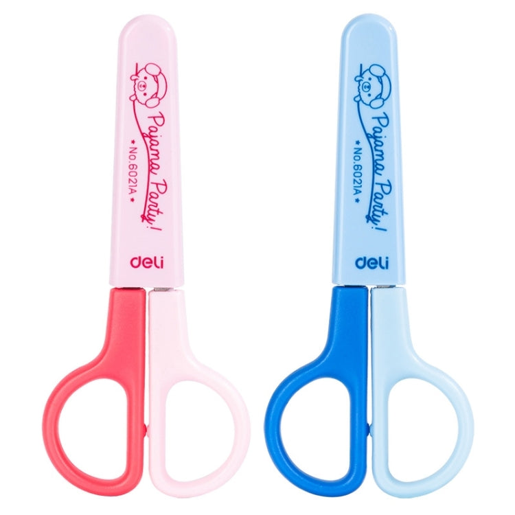 Deli 6021A Forbici per studenti Mini forbici portatili per bambini tagliate a mano