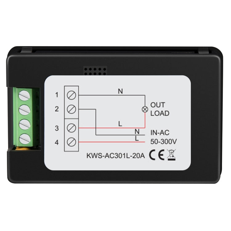 Voltmetro digitale CA 50-300 V 0-20 A con comunicazione 485