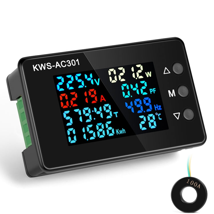 KWS-AC301L-100A Voltmetro a corrente chiusa con display digitale CA 50-300 V con comunicazione 485, KWS-AC301L-100A Closed Current