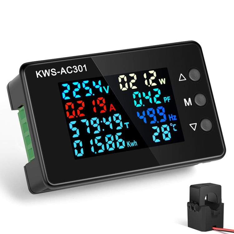 Voltmetro digitale KWS-AC301L 50-300V 0-100A con display LCD