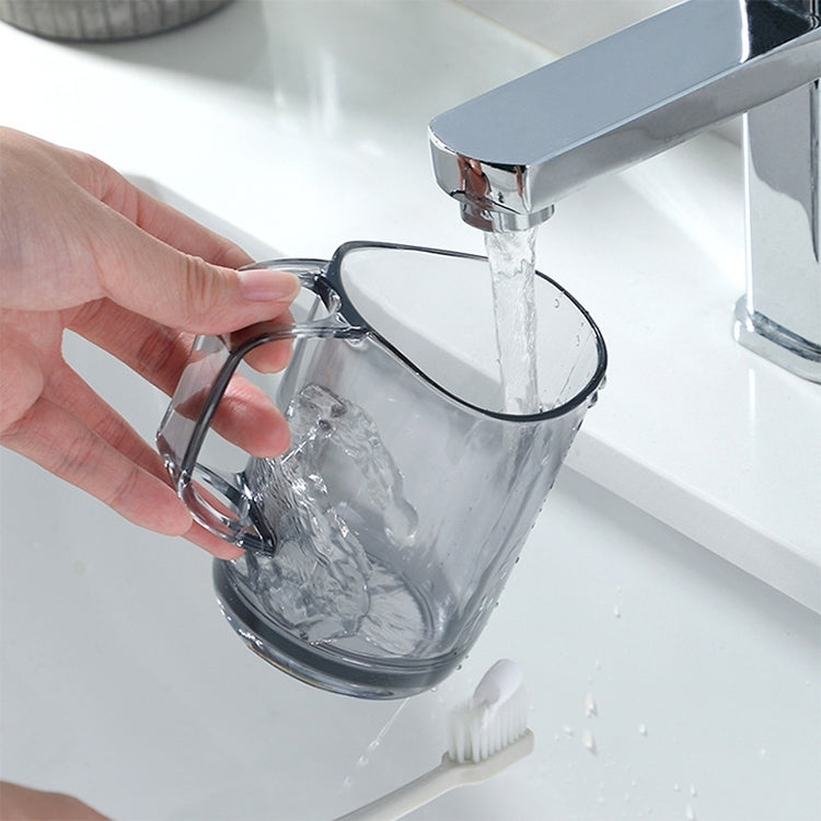 Tazza per collutorio in plastica trasparente acrilica per spazzolatura dei denti, 1pc