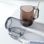 Tazza per collutorio in plastica trasparente acrilica per spazzolatura dei denti, 1pc