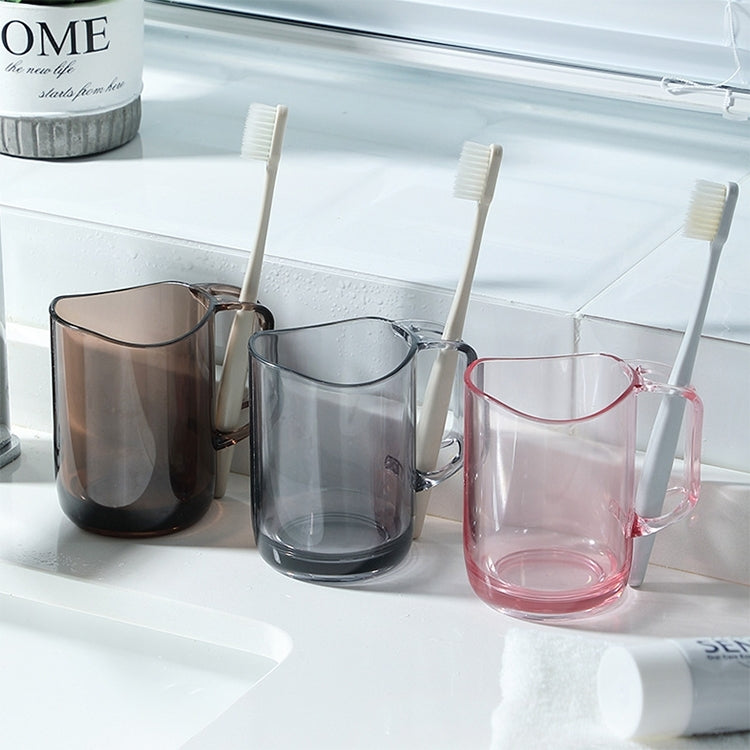 Tazza per collutorio in plastica trasparente acrilica per spazzolatura dei denti, 1pc