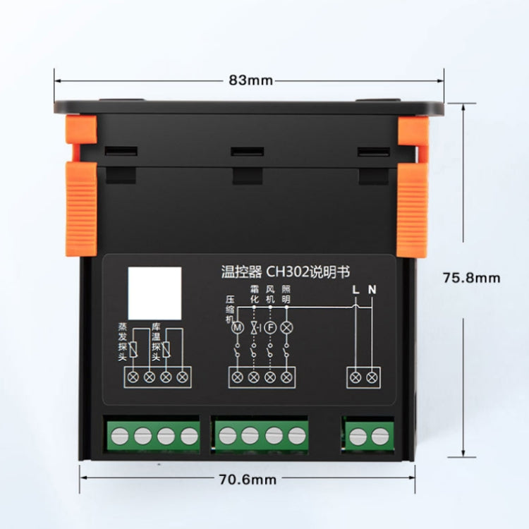 Regolatore di temperatura intelligente a doppio sensore AC110/220