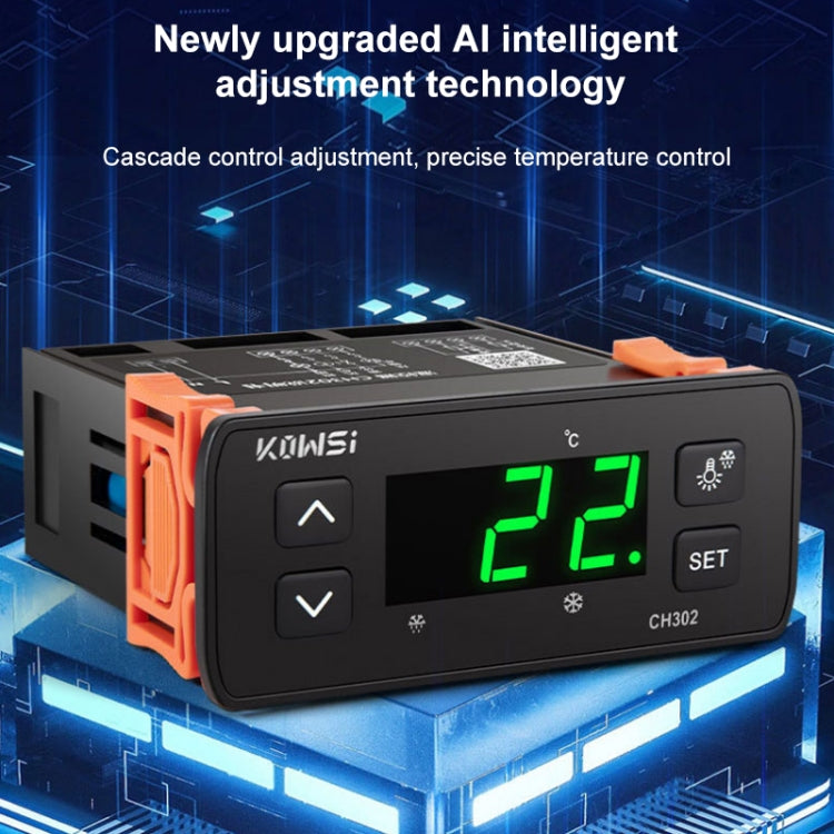 Regolatore di temperatura intelligente a doppio sensore AC110/220