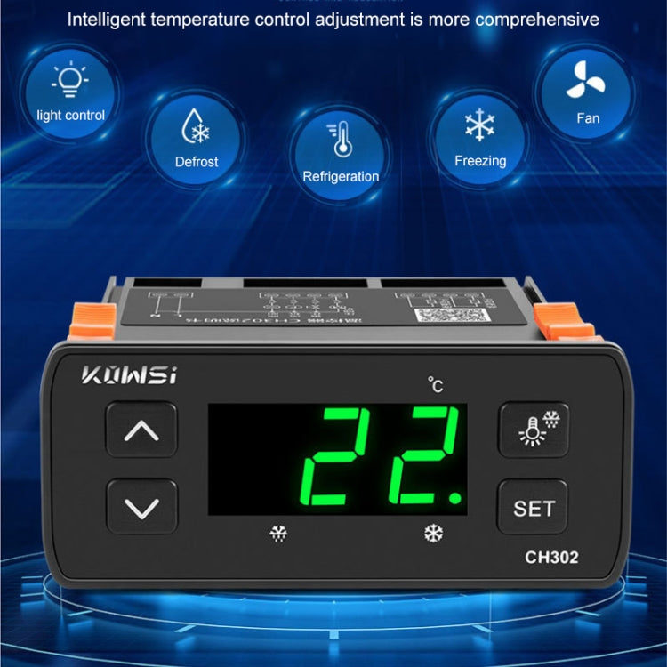 Regolatore di temperatura intelligente a doppio sensore AC110/220