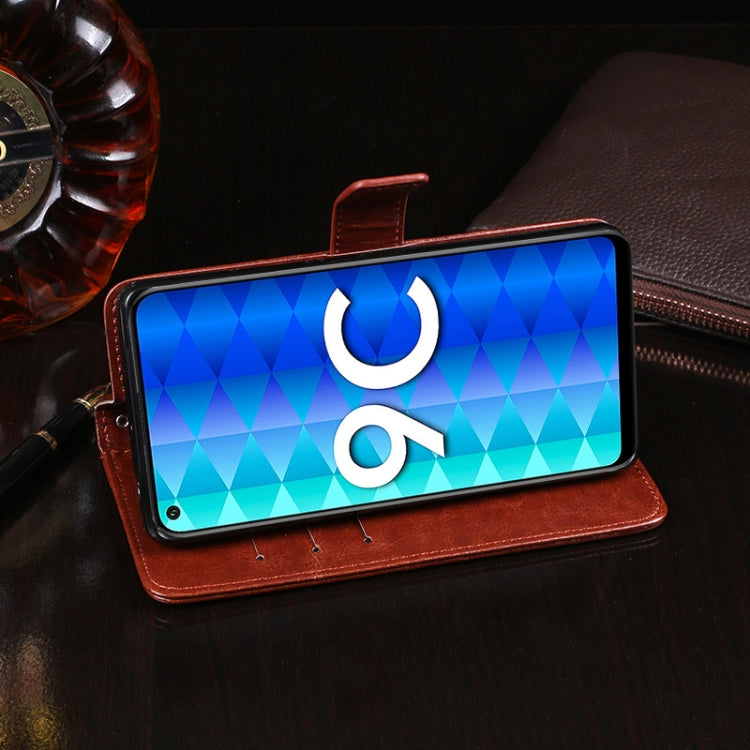 Custodia portafoglio in pelle effetto Crazy Horse per LG K51S