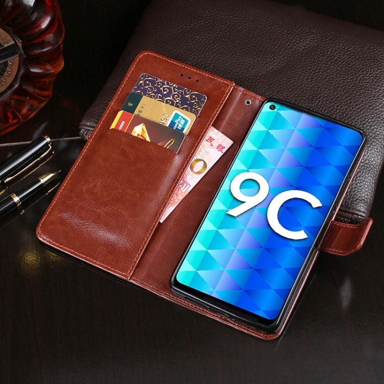 Custodia portafoglio in pelle effetto Crazy Horse per LG K51S