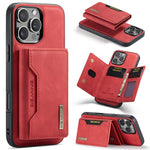 Custodia per telefono in pelle con portafoglio a tre pieghe serie DG.MING M2, For iPhone Air, For iPhone 16 Pro Max, For iPhone 16 Pro, For iPhone 16 Plus
