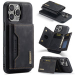 Custodia per telefono in pelle con portafoglio a tre pieghe serie DG.MING M2, For iPhone Air, For iPhone 16 Pro Max, For iPhone 16 Pro, For iPhone 16 Plus
