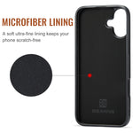 Custodia per telefono in pelle con portafoglio a tre pieghe serie DG.MING M2, For iPhone 16, For iPhone 15 Pro Max, For iPhone 15 Pro, For iPhone 15 Plus