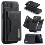 Custodia per telefono in pelle con portafoglio a tre pieghe serie DG.MING M2, For iPhone 17e / 16e, For iPhone 17 Pro Max, For iPhone 17 Pro, For iPhone 17