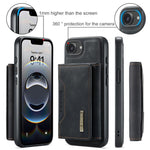 Custodia per telefono in pelle con portafoglio a tre pieghe serie DG.MING M2, For iPhone 17e / 16e, For iPhone 17 Pro Max, For iPhone 17 Pro, For iPhone 17