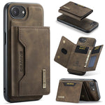 Custodia per telefono in pelle con portafoglio a tre pieghe serie DG.MING M2, For iPhone 17e / 16e, For iPhone 17 Pro Max, For iPhone 17 Pro, For iPhone 17
