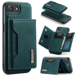 Custodia per telefono in pelle con portafoglio a tre pieghe serie DG.MING M2, For iPhone 17e / 16e, For iPhone 17 Pro Max, For iPhone 17 Pro, For iPhone 17