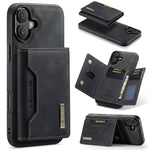Custodia per telefono in pelle con portafoglio a tre pieghe serie DG.MING M2, For iPhone 17e / 16e, For iPhone 17 Pro Max, For iPhone 17 Pro, For iPhone 17
