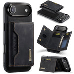 Custodia per telefono in pelle con portafoglio a tre pieghe serie DG.MING M2, For iPhone Air, For iPhone 16 Pro Max, For iPhone 16 Pro, For iPhone 16 Plus