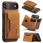 Custodia per telefono in pelle con portafoglio a tre pieghe serie DG.MING M2, For iPhone Air, For iPhone 16 Pro Max, For iPhone 16 Pro, For iPhone 16 Plus