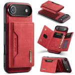 Custodia per telefono in pelle con portafoglio a tre pieghe serie DG.MING M2, For iPhone Air, For iPhone 16 Pro Max, For iPhone 16 Pro, For iPhone 16 Plus
