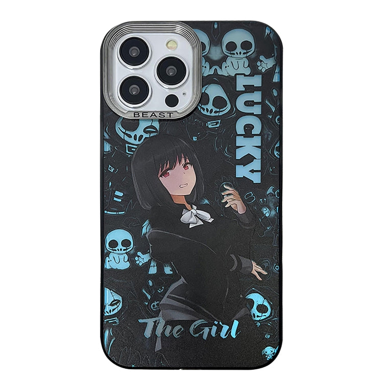 Custodia per telefono con motivo dipinto serie Aurora, For iPhone 14 Pro Max, For iPhone 15, For iPhone 13 Pro Max, For iPhone 13 Pro