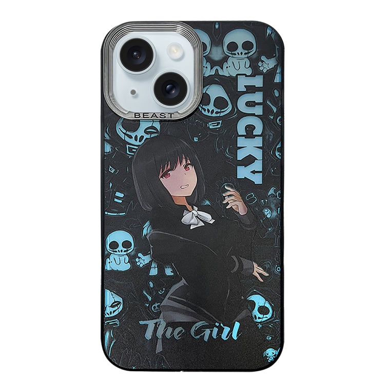 Custodia per telefono con motivo dipinto serie Aurora, For iPhone 14 Pro Max, For iPhone 15, For iPhone 13 Pro Max, For iPhone 13 Pro