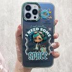 Custodia per telefono con motivo dipinto serie Aurora, For iPhone 14 Pro Max, For iPhone 15, For iPhone 13 Pro Max, For iPhone 13 Pro