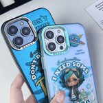 Custodia per telefono con motivo dipinto serie Aurora, For iPhone 14 Pro Max, For iPhone 15, For iPhone 13 Pro Max, For iPhone 13 Pro