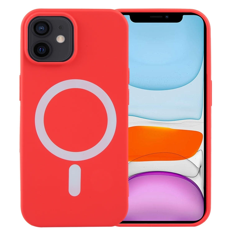 Custodia silicone liquido MagSafe per iPhone 12 Pro Max