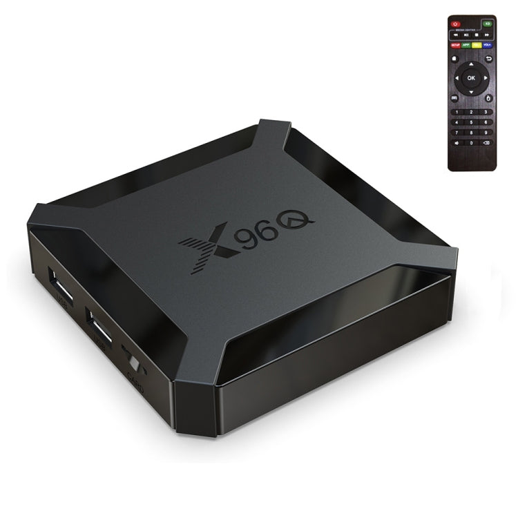 X96Q HD 4K Smart TV Box senza montaggio a parete, Android 10.0, Allwinner H313 Quad Core ARM Cortex A53, supporto TF Card, HDMI, RJ45, AV, USBx2, 1GB+8GB, 2GB+16GB