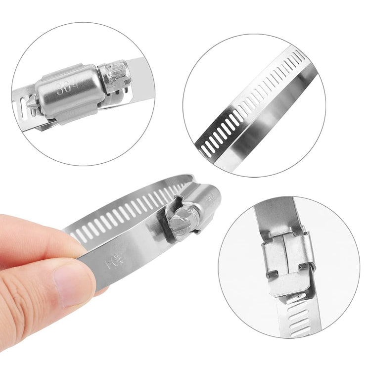 4 fascette stringitubo in acciaio inossidabile, clip per tubo del carburante, dimensioni: 91-114 mm, 4 PCS Size: 91-114mm