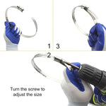 4 fascette stringitubo in acciaio inossidabile, clip per tubo del carburante, dimensioni: 91-114 mm, 4 PCS Size: 91-114mm