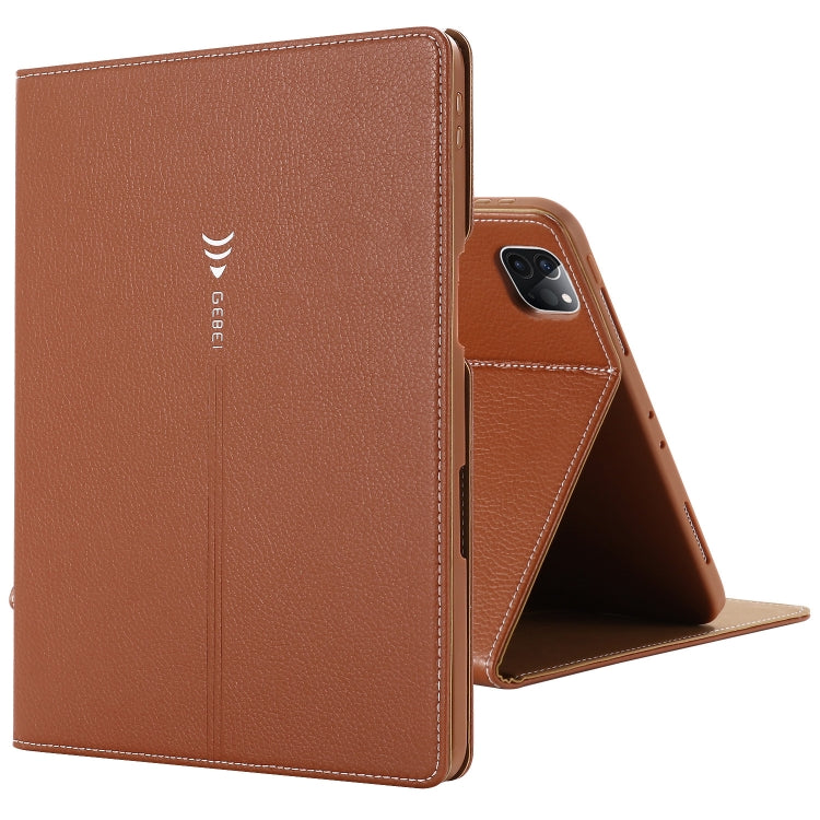 GEBEI PU+TPU Custodia protettiva a ribaltamento orizzontale con supporto e slot per schede, For iPad Pro 11 inch (2020)