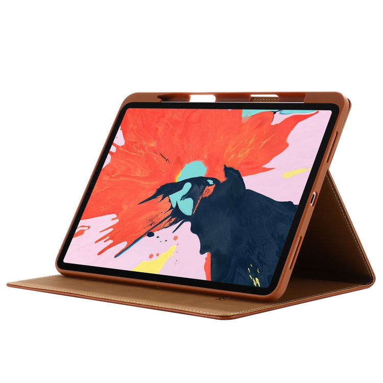 GEBEI PU+TPU Custodia protettiva a ribaltamento orizzontale con supporto e slot per schede, For iPad Pro 11 inch (2020)