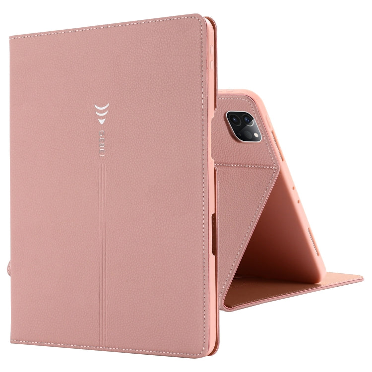GEBEI PU+TPU Custodia protettiva a ribaltamento orizzontale con supporto e slot per schede, For iPad Pro 11 inch (2020)