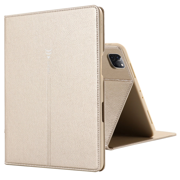 GEBEI PU+TPU Custodia protettiva a ribaltamento orizzontale con supporto e slot per schede, For iPad Pro 11 inch (2020)