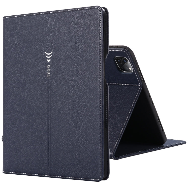 GEBEI PU+TPU Custodia protettiva a ribaltamento orizzontale con supporto e slot per schede, For iPad Pro 11 inch (2020)