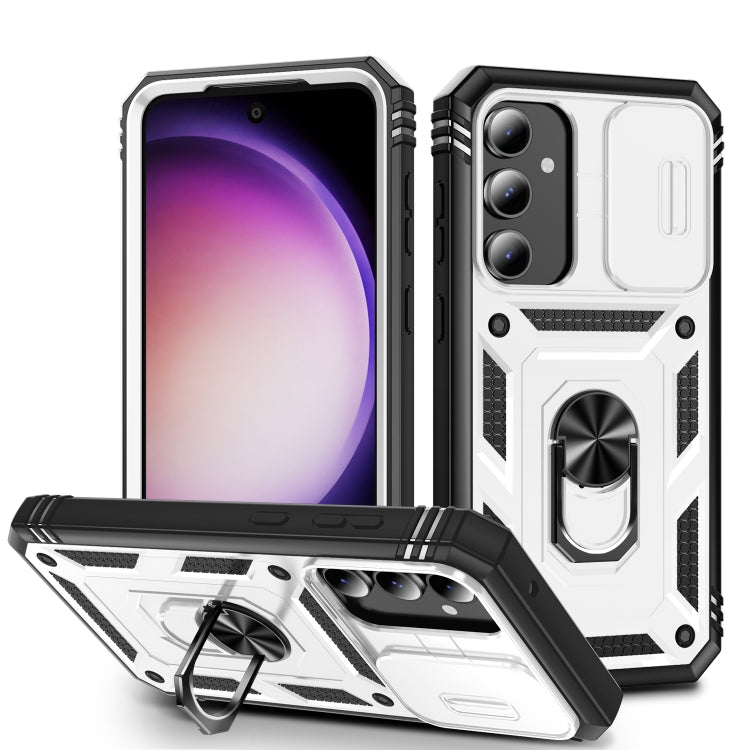 Custodia per telefono Camshield scorrevole in TPU + PC con supporto, For Samsung Galaxy A25 5G, For Samsung Galaxy S23 FE 5G, For Samsung Galaxy A23 4G / 5G