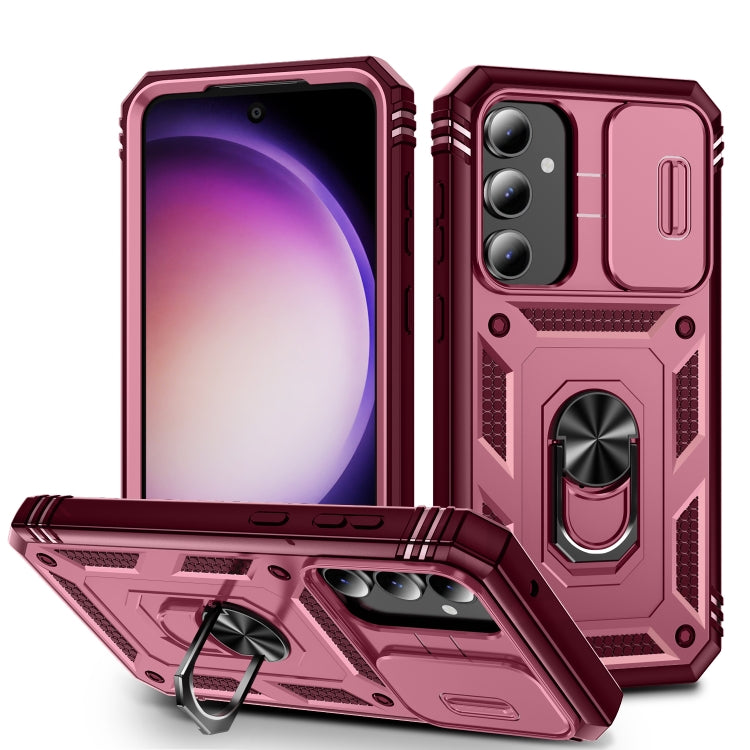 Custodia per telefono Camshield scorrevole in TPU + PC con supporto, For Samsung Galaxy A25 5G, For Samsung Galaxy S23 FE 5G, For Samsung Galaxy A23 4G / 5G
