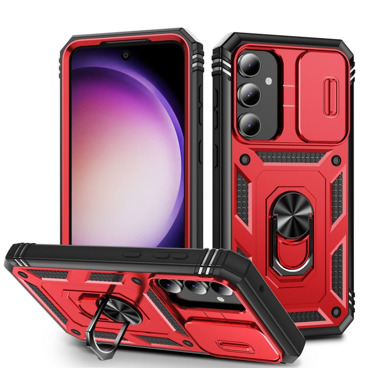 Custodia per telefono Camshield scorrevole in TPU + PC con supporto, For Samsung Galaxy A25 5G, For Samsung Galaxy S23 FE 5G, For Samsung Galaxy A23 4G / 5G