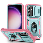 Custodia per telefono Camshield scorrevole in TPU + PC con supporto, For Samsung Galaxy A25 5G, For Samsung Galaxy S23 FE 5G, For Samsung Galaxy A23 4G / 5G