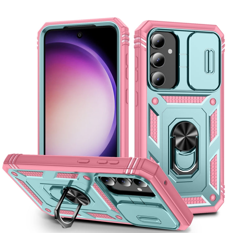 Custodia per telefono Camshield scorrevole in TPU + PC con supporto, For Samsung Galaxy A25 5G, For Samsung Galaxy S23 FE 5G, For Samsung Galaxy A23 4G / 5G