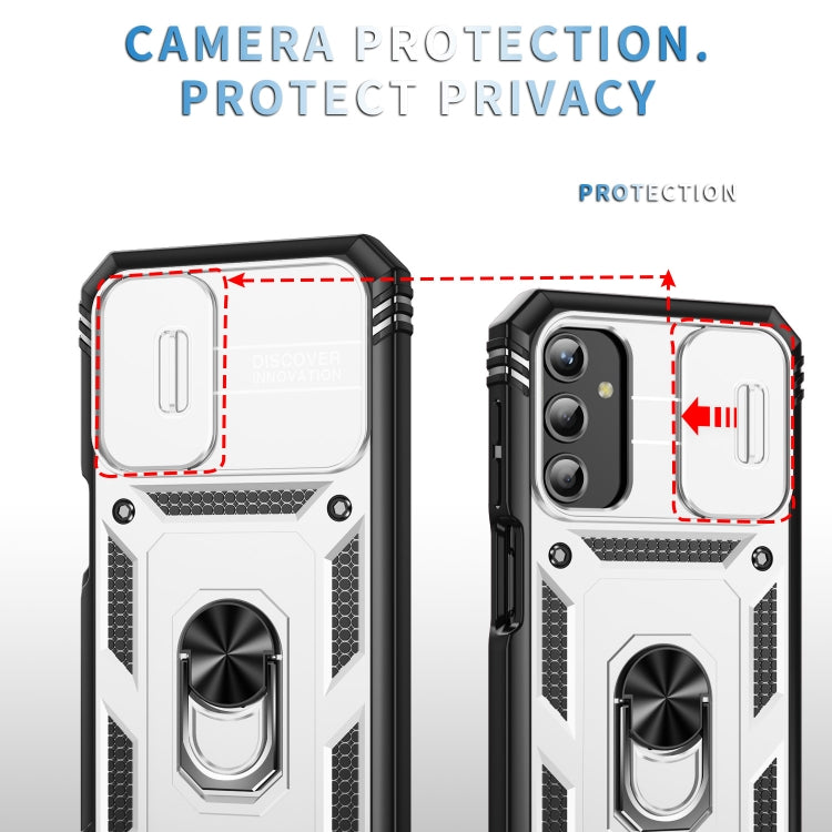 Custodia per telefono Camshield scorrevole in TPU + PC con supporto, For Samsung Galaxy A25 5G, For Samsung Galaxy S23 FE 5G, For Samsung Galaxy A23 4G / 5G