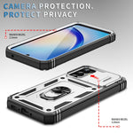 Custodia per telefono Camshield scorrevole in TPU + PC con supporto, For Samsung Galaxy A34