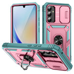 Custodia per telefono Camshield scorrevole in TPU + PC con supporto, For Samsung Galaxy A34