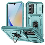 Custodia per telefono Camshield scorrevole in TPU + PC con supporto, For Samsung Galaxy A34