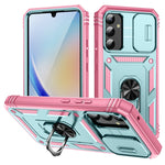 Custodia per telefono Camshield scorrevole in TPU + PC con supporto, For Samsung Galaxy A34