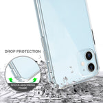 Custodia TPU antiurto in acrilico per iPhone 12, 12 Pro